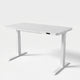 Standing Desk Ergonomic Height Adjustable Sit Home Office (White, Glass)