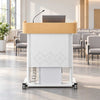 Mobile Pneumatic Standing Podium Height Adjustable Lectern Desk