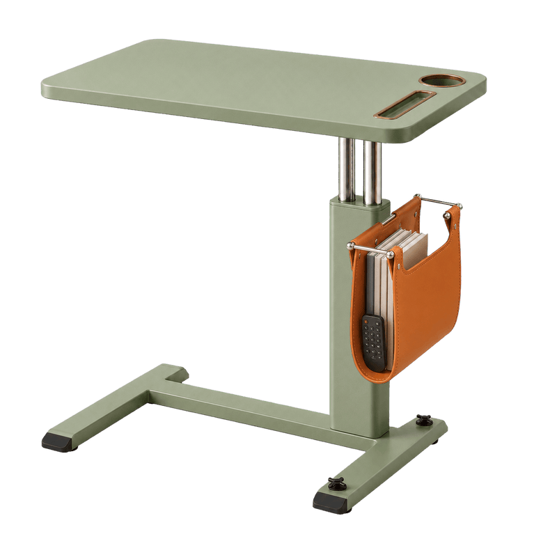 Adjustable Overbed Table with Wheels for Bed, Sofa & Home Office - Backup