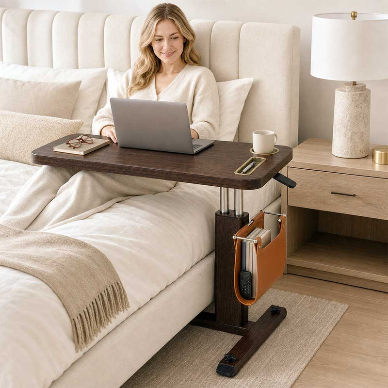 VC Pro - Adjustable Overbed Table with Wheels