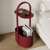 European Handbag Style Metal Side Table