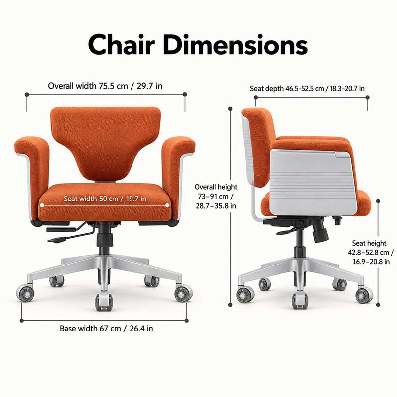 Freedom-X Multi-Position Ergonomic Desk Chair with Built-in Tray Desk