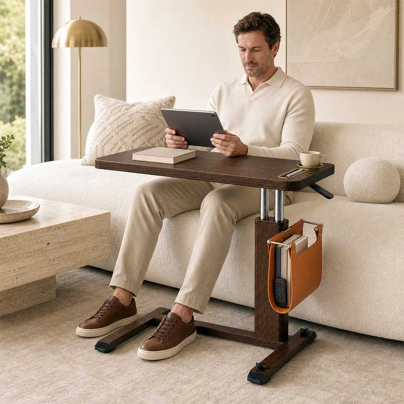 VC Pro - Adjustable Overbed Table with Wheels