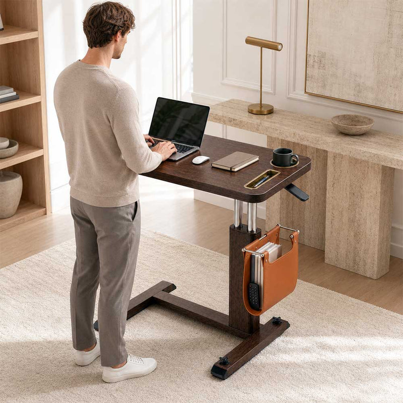 VC Pro - Adjustable Overbed Table with Wheels
