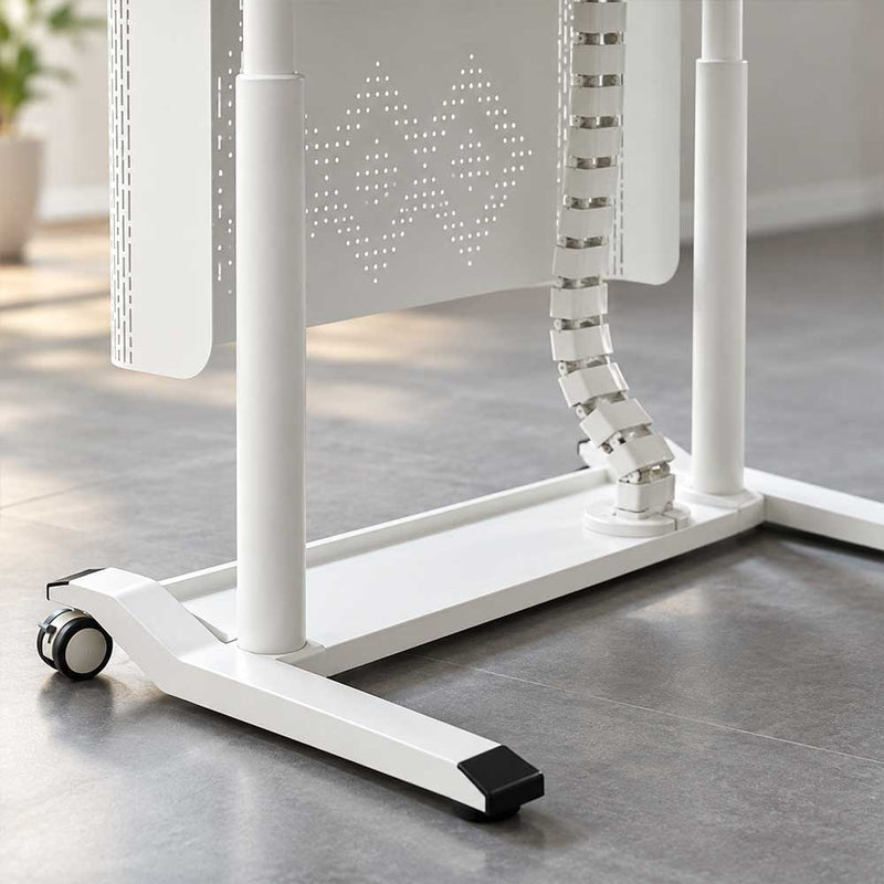 Mobile Pneumatic Standing Podium Height Adjustable Lectern Desk