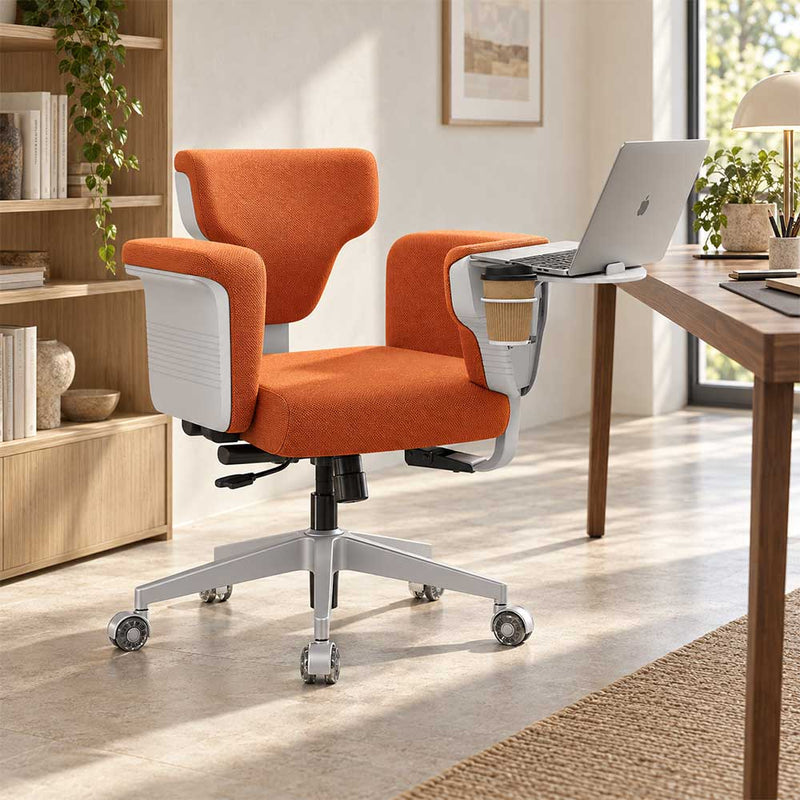 Freedom-X Multi-Position Ergonomic Desk Chair with Built-in Tray Desk