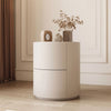 Modern Wooden Leather Bedside Table for Bedroom