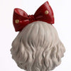 Modern Nordic Bowknot Girl Resin Statue with Serving Tray Decor