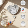 Memorial Crystal Suncatcher for Valentine's Day Gift, IDEA SHOW Personalized Design Bereavement Gift Idea, Sympathy Gift for Loss of Loved One, Crystal Rainbow Prisms Maker Window Hanging Ornament
