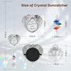 Memorial Crystal Suncatcher for Valentine's Day Gift, IDEA SHOW Personalized Design Bereavement Gift Idea, Sympathy Gift for Loss of Loved One, Crystal Rainbow Prisms Maker Window Hanging Ornament