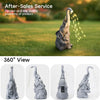 IDEA SHOW Solar Garden Outdoor Statue with 35 LED Lights, Elephant Figurine for Patio, Balcony, Courtyard, Lawn Ornaments, Unique Housewarming and Birthday Gifts for Women, Mom, Grandma, Elderly