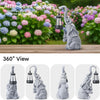 IDEA SHOW Solar Outdoor Garden Decor, Elephant Statue with Lantern for Patio, Yard Ornament and Lawn Decoration, Birthday Housewarming Gift for Mom, Wife, Gardeners