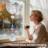 Memorial Crystal Suncatcher for Valentine's Day Gift, IDEA SHOW Personalized Design Bereavement Gift Idea, Sympathy Gift for Loss of Loved One, Crystal Rainbow Prisms Maker Window Hanging Ornament
