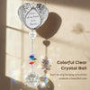 Memorial Crystal Suncatcher for Valentine's Day Gift, IDEA SHOW Personalized Design Bereavement Gift Idea, Sympathy Gift for Loss of Loved One, Crystal Rainbow Prisms Maker Window Hanging Ornament