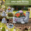 IDEA SHOW Solar Turtle Statue, Outdoor Figurine Decorations Ornament Lamps for Outside Yard, Lawn, Patio, Porch, Balcony, Housewarming Birthday for Mom Women Grandma