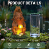 IDEA SHOW Solar Capybara Garden Statue, Outdoor Decor with LED Light, Lawn Ornament for Pondside, Patio, Yard, Unique Housewarming Gift for Women Mom Grandma