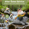 Ayadon Solar Gnome Statue Outdoor Decor, Gnome on Turtle Figurines with LED Light for for Fairy Garden Yard Balcony Lawn Christmas Housewarming Whimsical Gifts for Women Mom Grandma