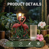 IDEA SHOW Solar Flamingo Garden Decor Statue, Outdoor Funny Solar Ambiance Light Decoration for Yard, Patio, Lawn, Unique Housewarming, Birthday Christmas Gift for Women, Mom, Grandma