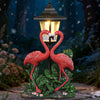 IDEA SHOW Solar Flamingo Garden Decor Statue, Outdoor Funny Solar Ambiance Light Decoration for Yard, Patio, Lawn, Unique Housewarming, Birthday Christmas Gift for Women, Mom, Grandma