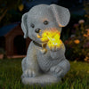 IDEA SHOW Solar Puppy Dog Garden Light Decor - 7.9