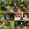 IDEA SHOW Solar Flamingo Garden Decor Statue, Outdoor Funny Solar Ambiance Light Decoration for Yard, Patio, Lawn, Unique Housewarming, Birthday Christmas Gift for Women, Mom, Grandma