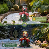 IDEA SHOW Solar Flamingo Garden Decor Statue, Outdoor Funny Solar Ambiance Light Decoration for Yard, Patio, Lawn, Unique Housewarming, Birthday Christmas Gift for Women, Mom, Grandma