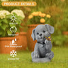 IDEA SHOW Solar Puppy Dog Garden Light Decor - 7.9