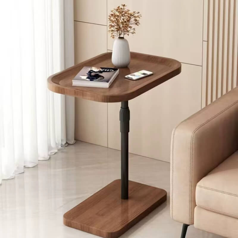 Sofa Side Coffee Table Height-adjustable Mobile Bedside Table for Living Room