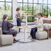 Space Saver Single Motor One Leg Electric Height Adjustable Lifting Des Ergonomic Coffee Desk