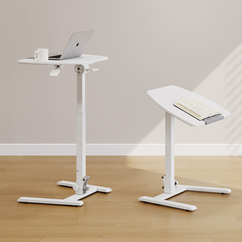 Overbed Table Home Mobile Standing Table Height Adjustable Sit-Stand Desk