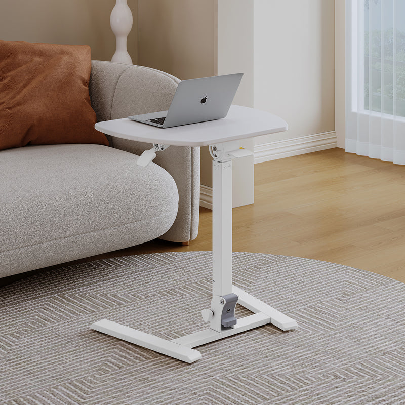 Overbed Table Home Mobile Standing Table Height Adjustable Sit-Stand Desk