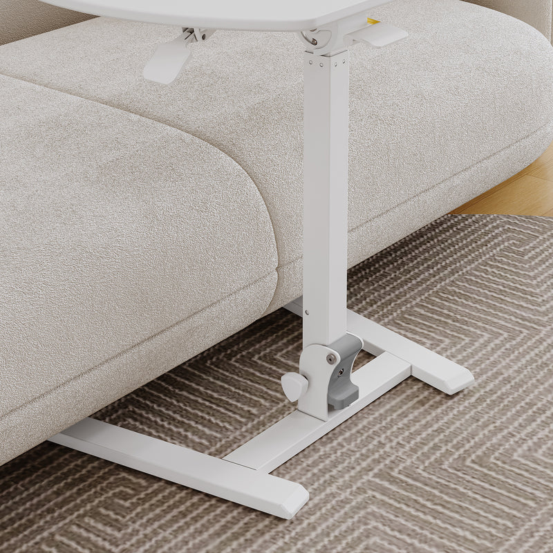 Overbed Table Home Mobile Standing Table Height Adjustable Sit-Stand Desk