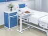 2025 Hot Selling Overbed Table in Hospitals and Clinics Medical Adjustable Height Pneumatic Bedside Table With Wheels