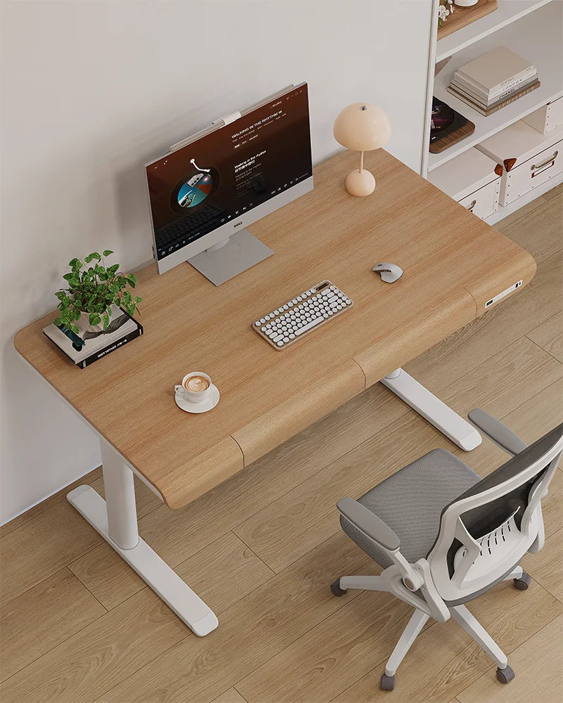 Home Office Workstation Height Adjustable Stand Table Electric Lift Furniture Computer Desk