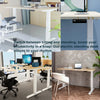 Wholesale OEM/ODM Modern Ergonomic Electric square Lifting Column Height Adjustable Desk Frame Dual Motor Standing Office