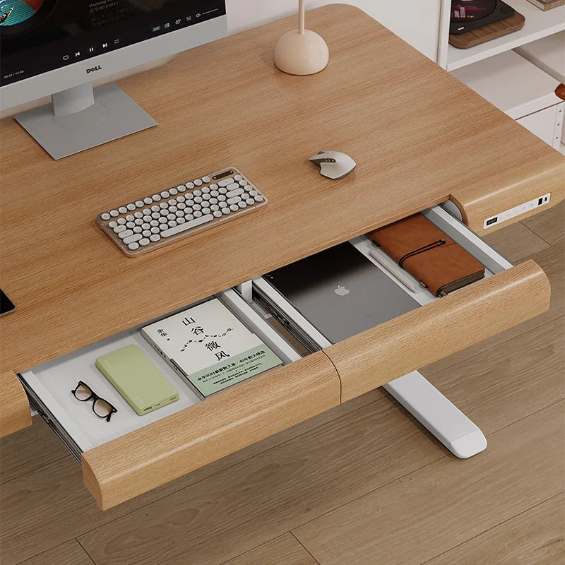 Home Office Workstation Height Adjustable Stand Table Electric Lift Furniture Computer Desk