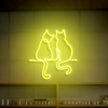 IDEASOW-Couple Cats Neon Sign Multiple Color Options