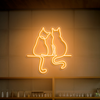 IDEASOW-Couple Cats Neon Sign Multiple Color Options