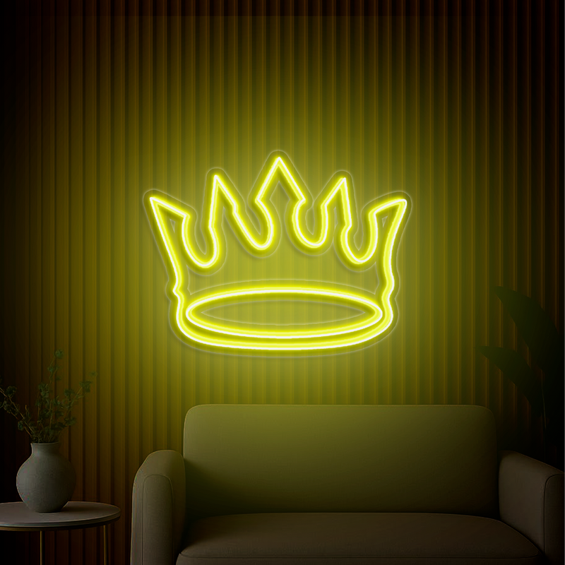 IDEASHOW-King Crown Neon Sign Multiple Color Options