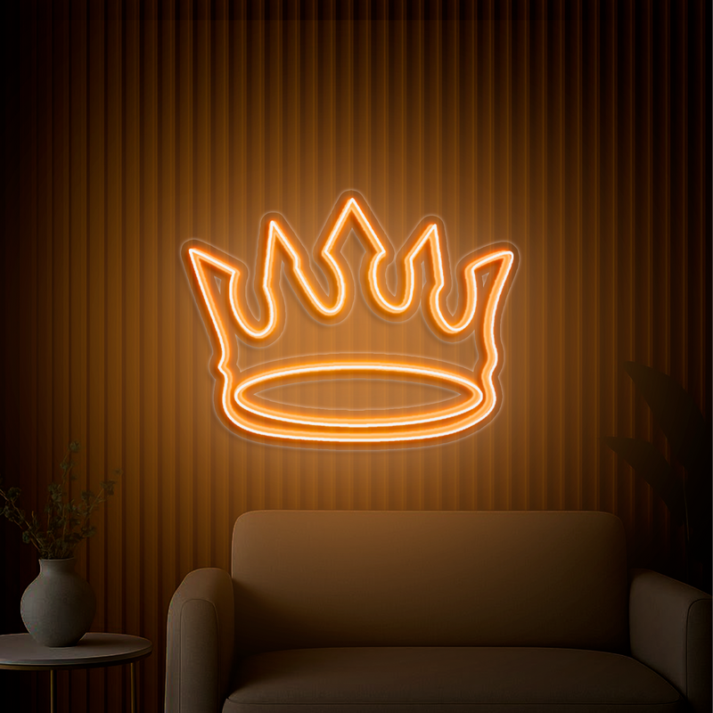 IDEASHOW-King Crown Neon Sign Multiple Color Options