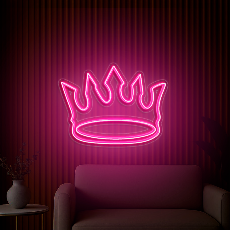 IDEASHOW-King Crown Neon Sign Multiple Color Options
