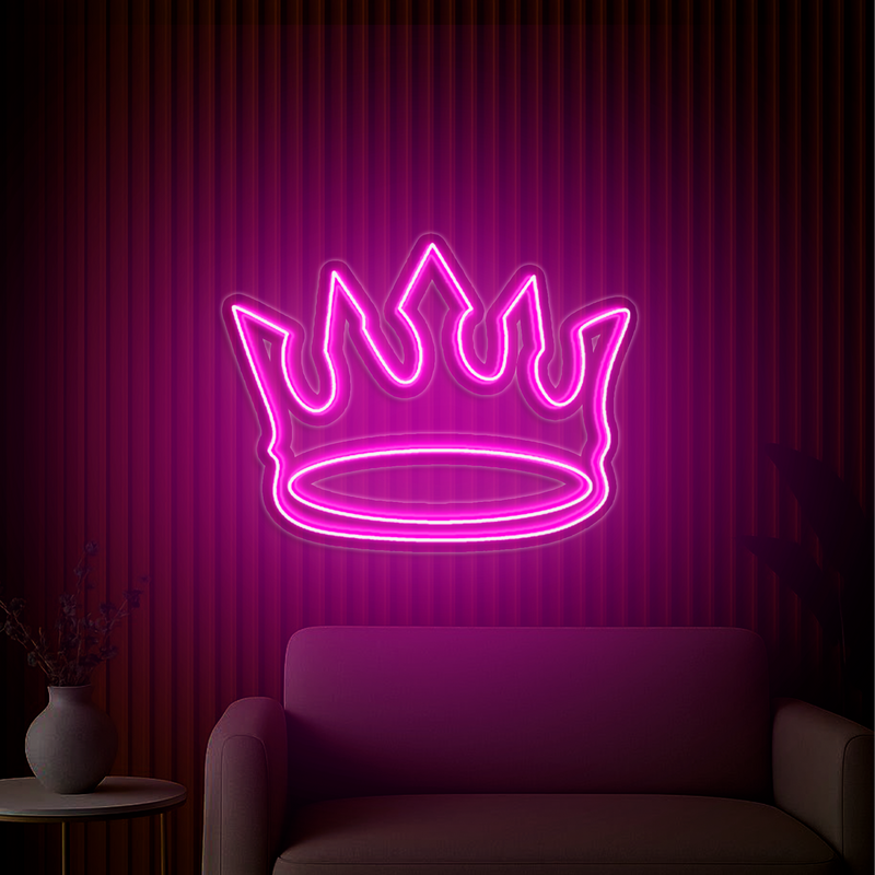 IDEASHOW-King Crown Neon Sign Multiple Color Options