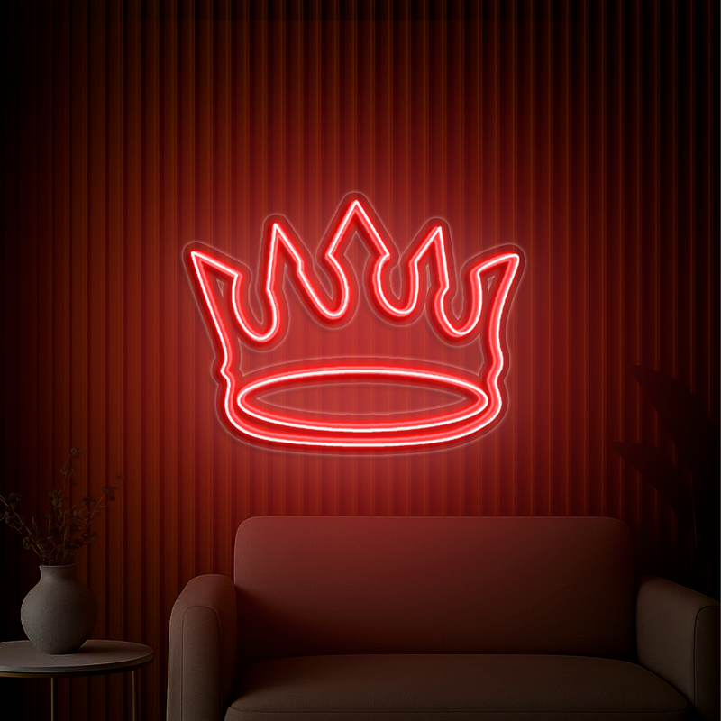 IDEASHOW-King Crown Neon Sign Multiple Color Options