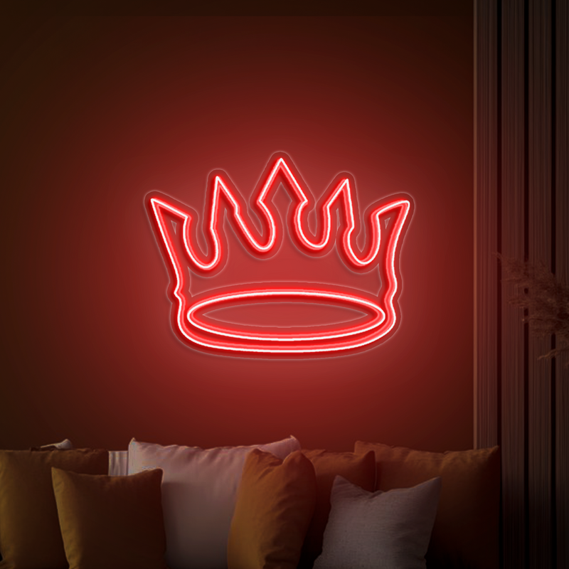 IDEASHOW-King Crown Neon Sign Multiple Color Options