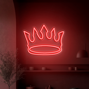 IDEASHOW-King Crown Neon Sign Multiple Color Options