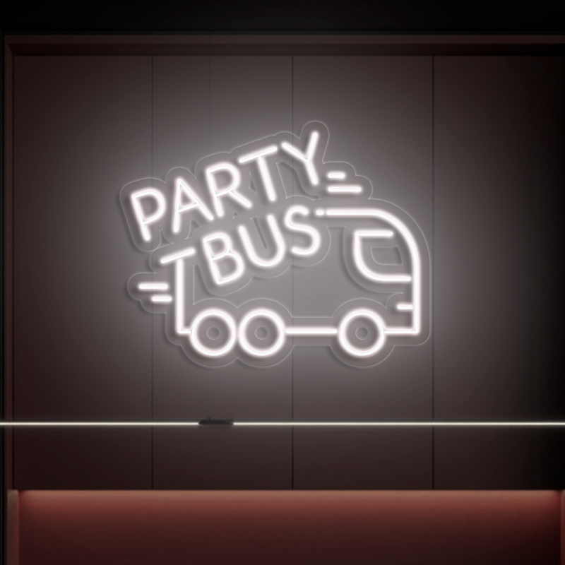 IDEASHOW-Party Bus Neon Sign Multiple Color Options