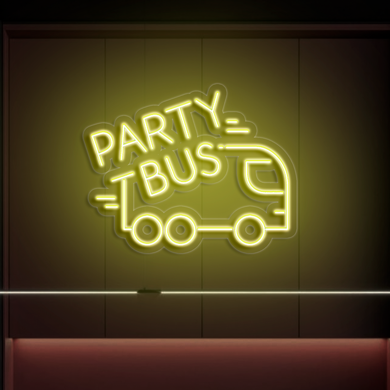IDEASHOW-Party Bus Neon Sign Multiple Color Options