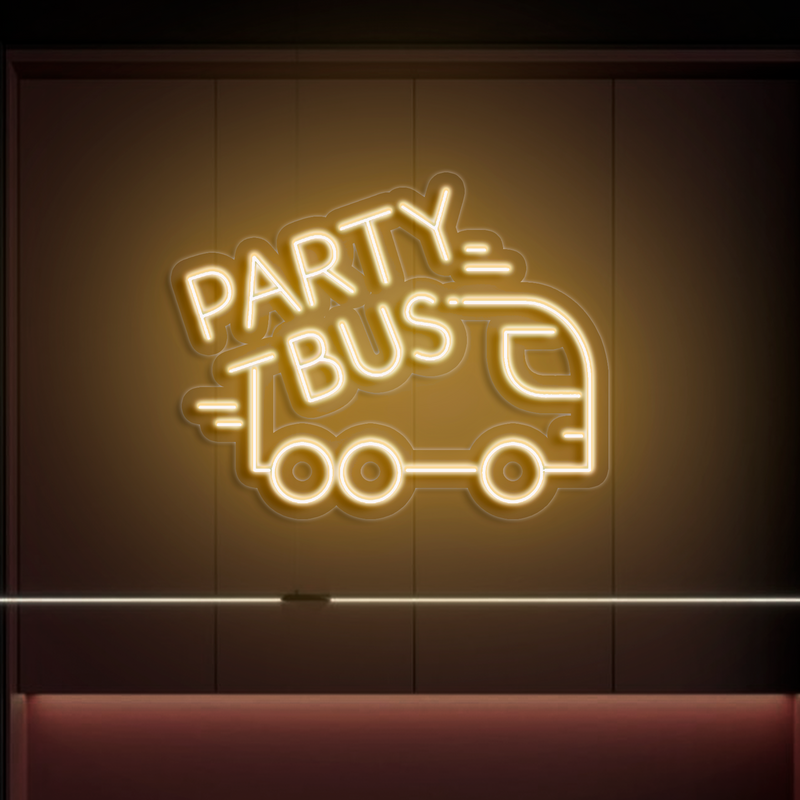 IDEASHOW-Party Bus Neon Sign Multiple Color Options