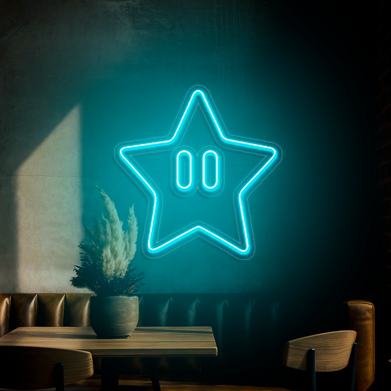 IDEASHOW-Star Neon Sign Multiple Color Options