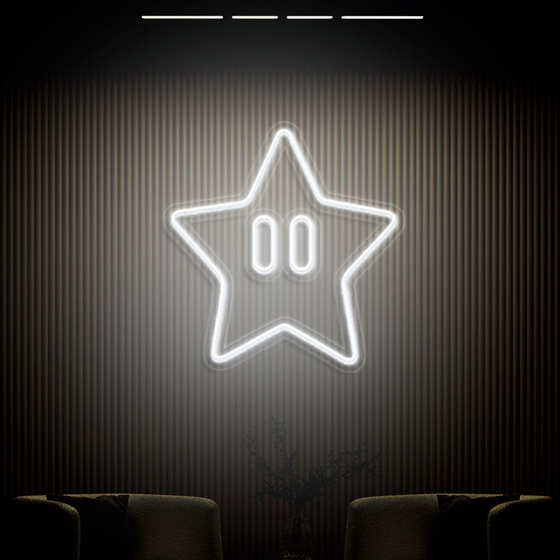 IDEASHOW-Star Neon Sign Multiple Color Options